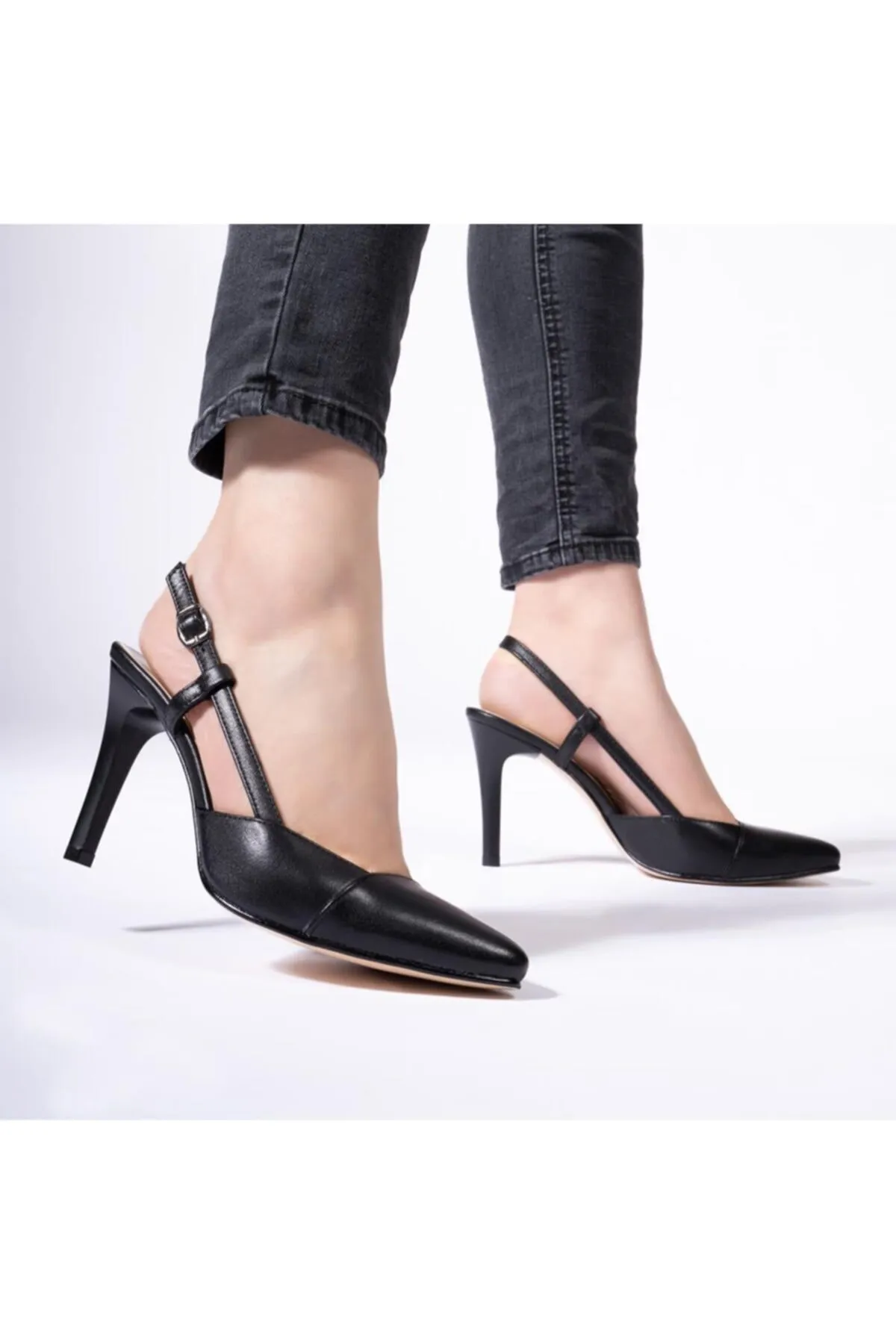 CZ London  High Heels - Schwarz - Pfennigabsatz/Stiletto