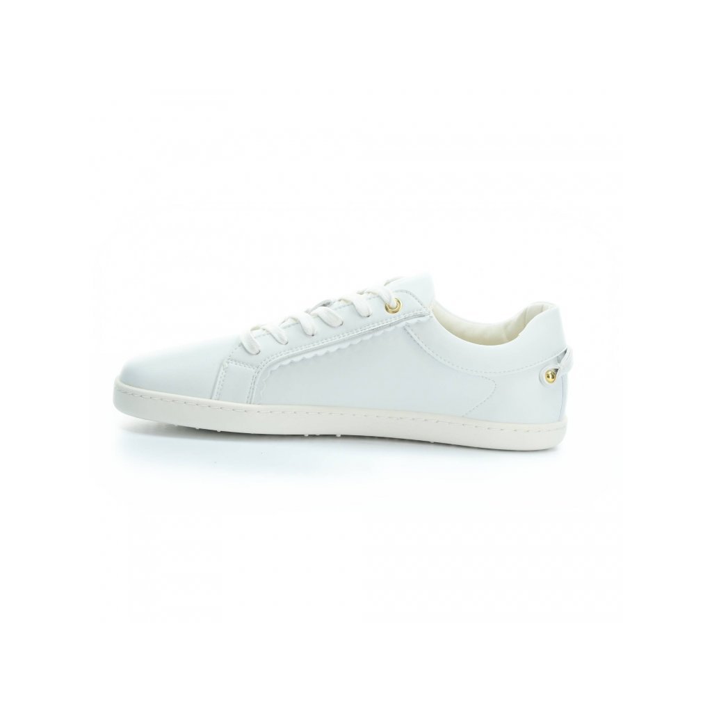 Shapen Feelin Chic White Leather Barfuß-Halbschuhe