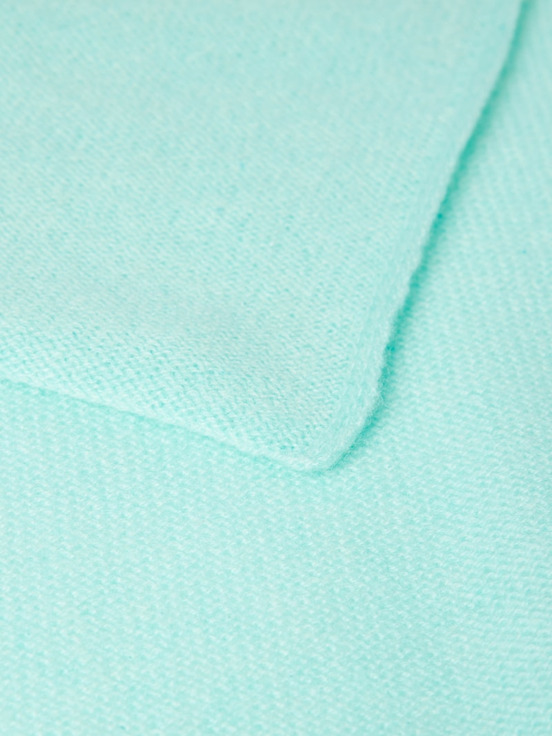 Kaschmirschal im unifarbenen Design in mint