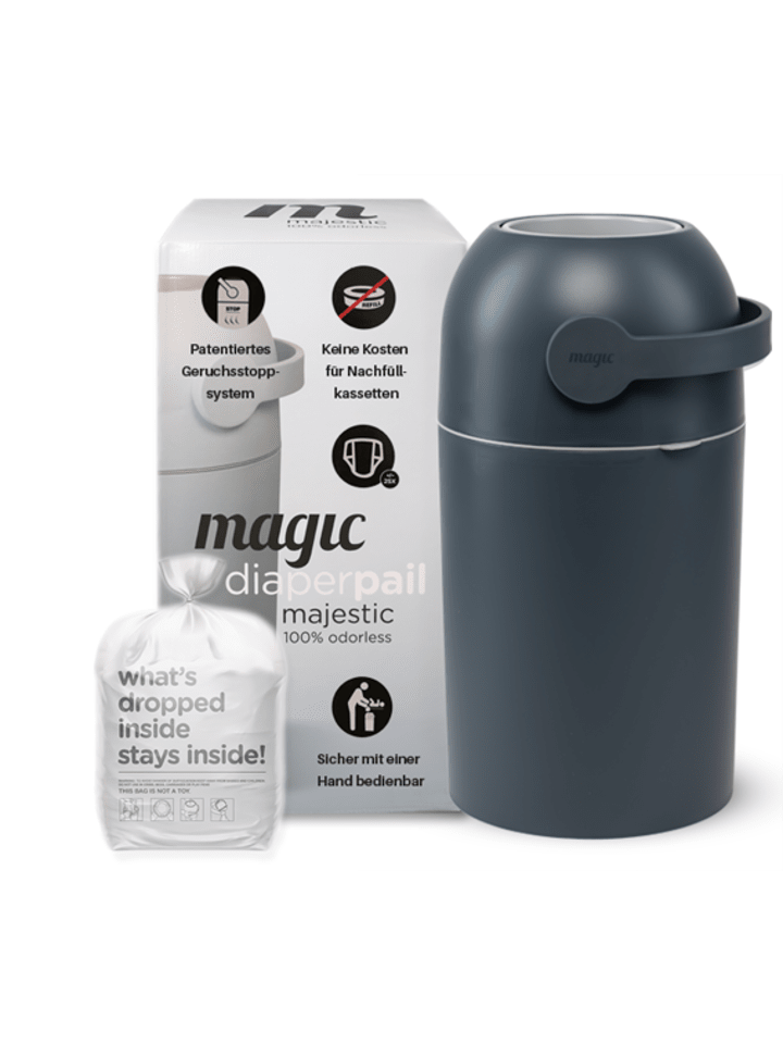 Kinderhaus Blaubär Magic Majestic Windeleimer mit 1er Nachfüllpack TOP in Graphite günstig kaufen onesize