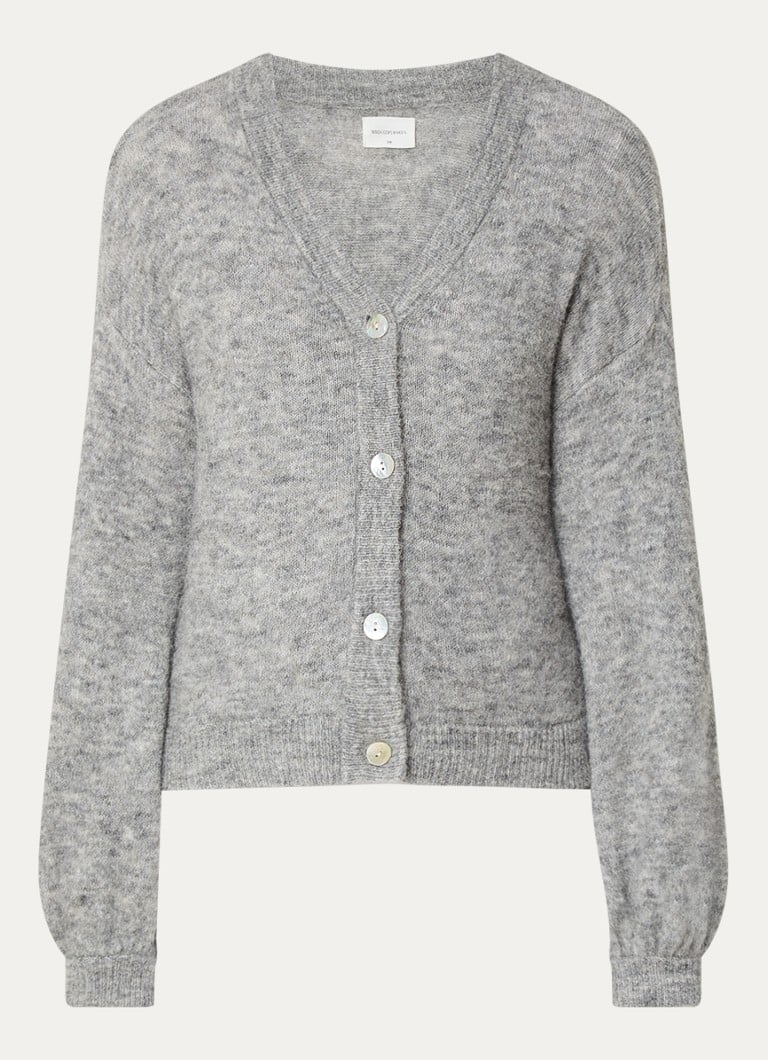 MSCH Copenhagen Petrinelle Hope coarse knit vest with embroidered design and balloon sleeve