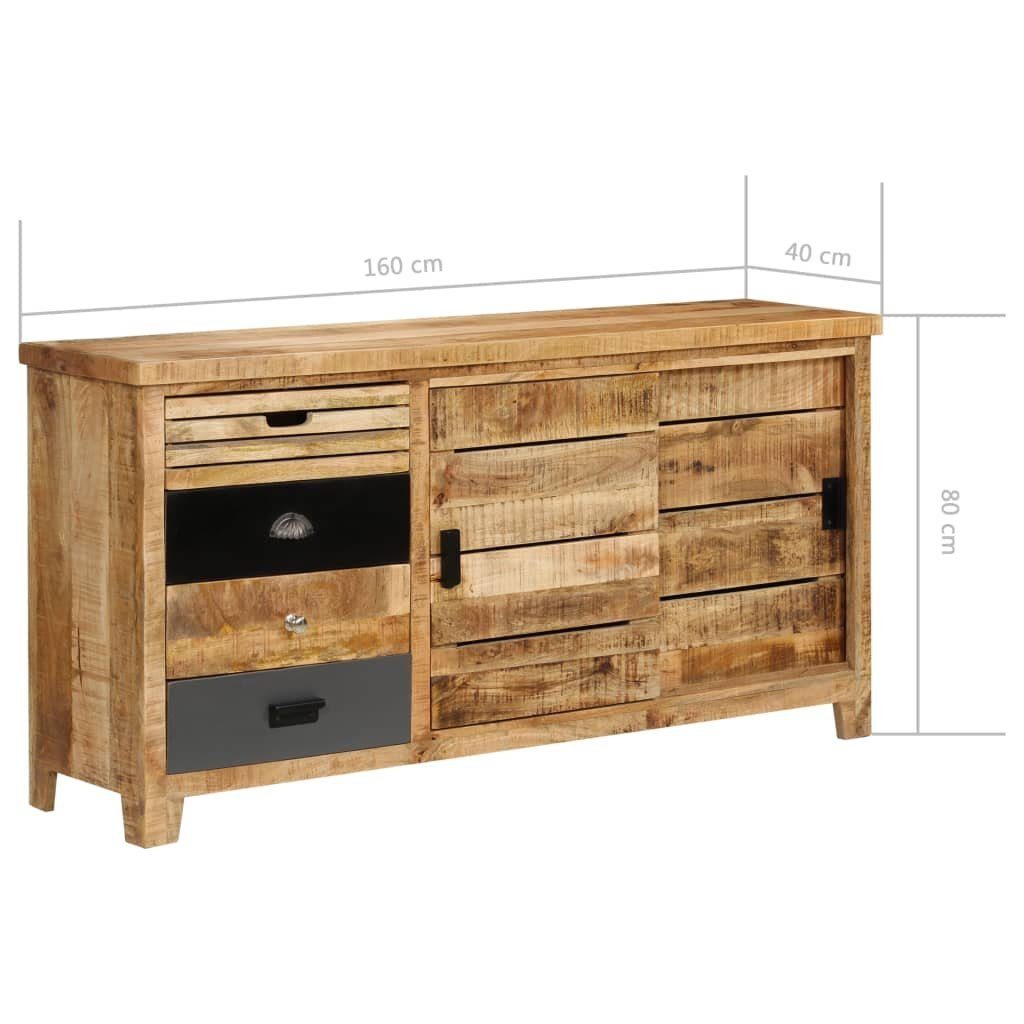 vidaXL Sideboard Sideboard Mangoholz Massiv 160 x 40 x 80 cm (1 St)