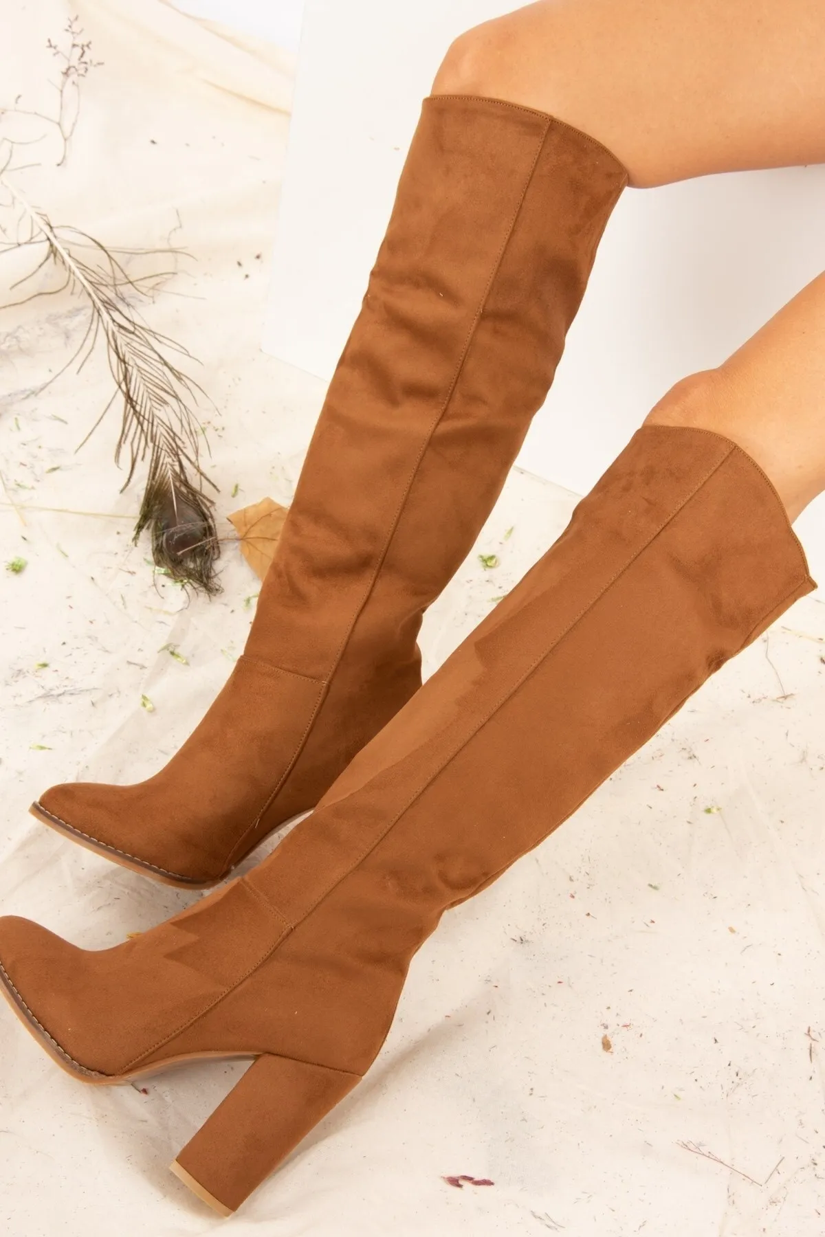 Fox Shoes  Braune Wildlederstiefel für Damen G922920502