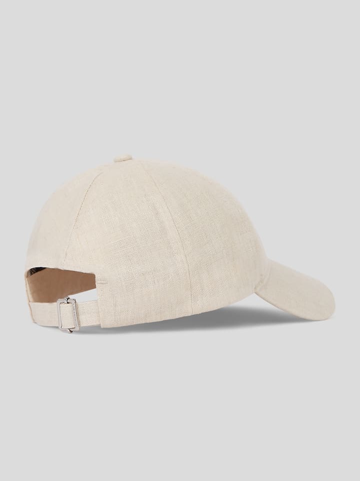 Karl Lagerfeld Leinen-Cap in Creme günstig kaufen onesize