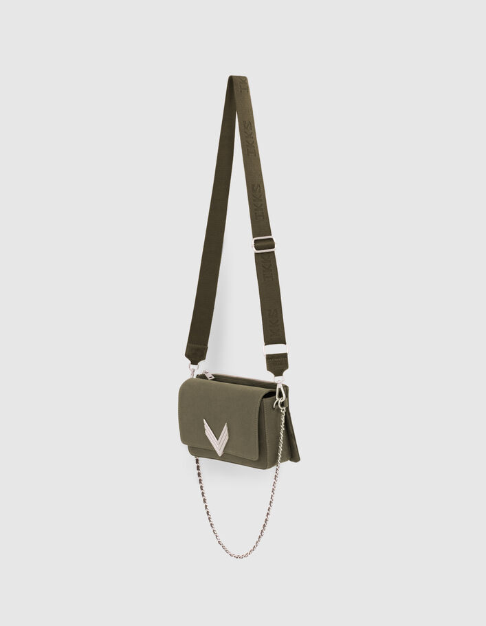 Le sac 111 Lena canevas coton kaki et camouflage femme