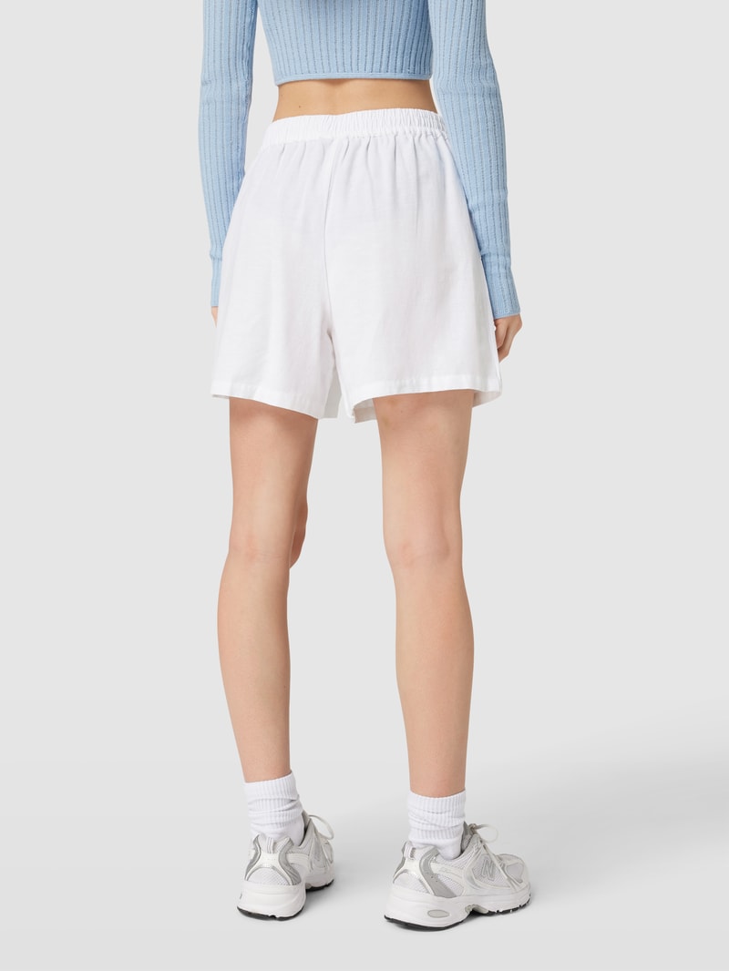 Sweatshorts mit elastischem Bund Modell 'MILANO' in weiß