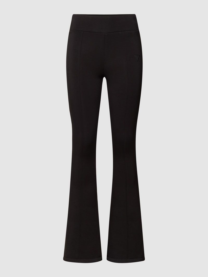 Sweatpants mit fixierten Bundfalten Modell 'ALLIE' in schwarz