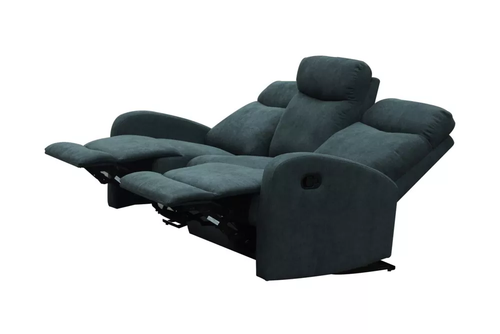 Happy Home Happy Home Relaxsofa-Set 3tlg. mit 5 Relaxfunktionen Dunkelgrau