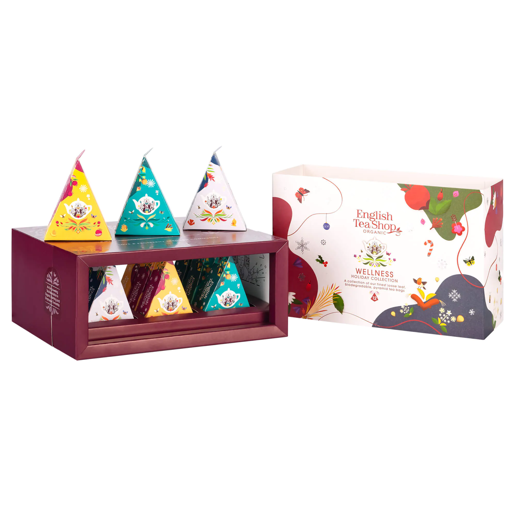 English Tea Shop Holiday Wellness Prism Collection arbatos su žolelėmis, 12 vnt.