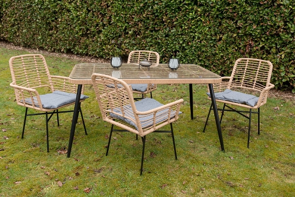 MyFlair Garten 5er Sitzgarnitur