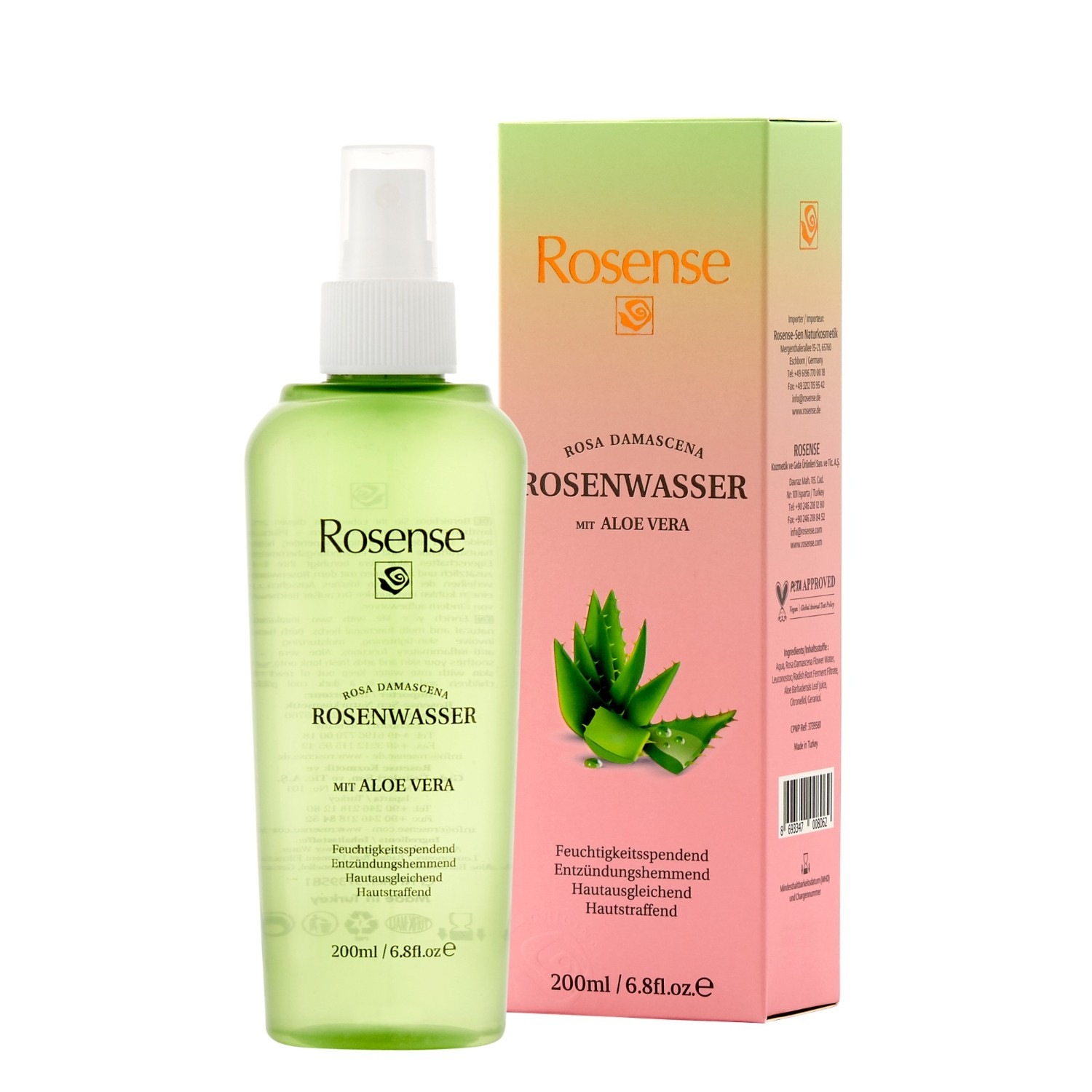 Rosenwasser mit Aloe Vera