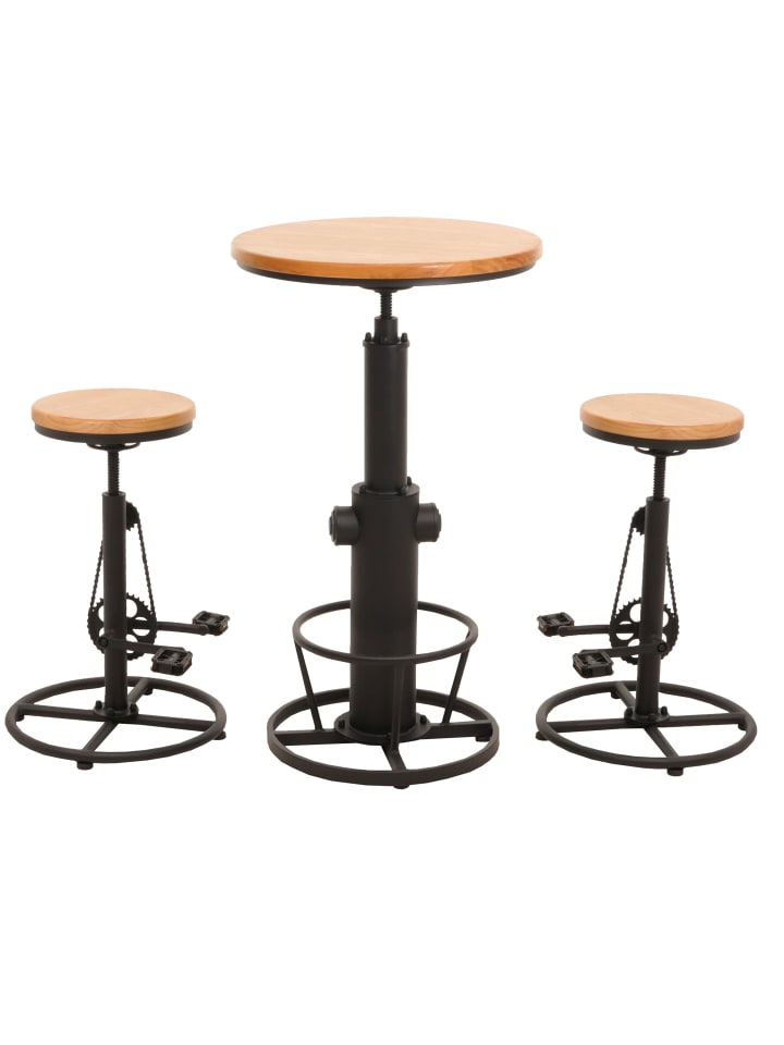 MCW Set Bartisch   2x Barhocker N20, Natur günstig kaufen onesize