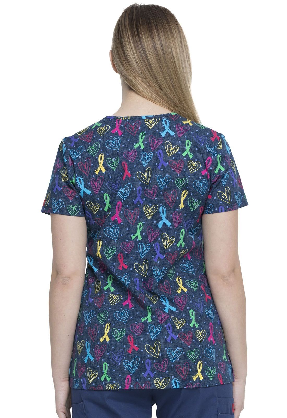 Dickies Funktionsbluse Bunt bedruckter Damen Kasack 