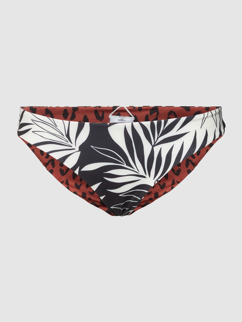 Bikini-Slip mit Allover-Muster in offwhite