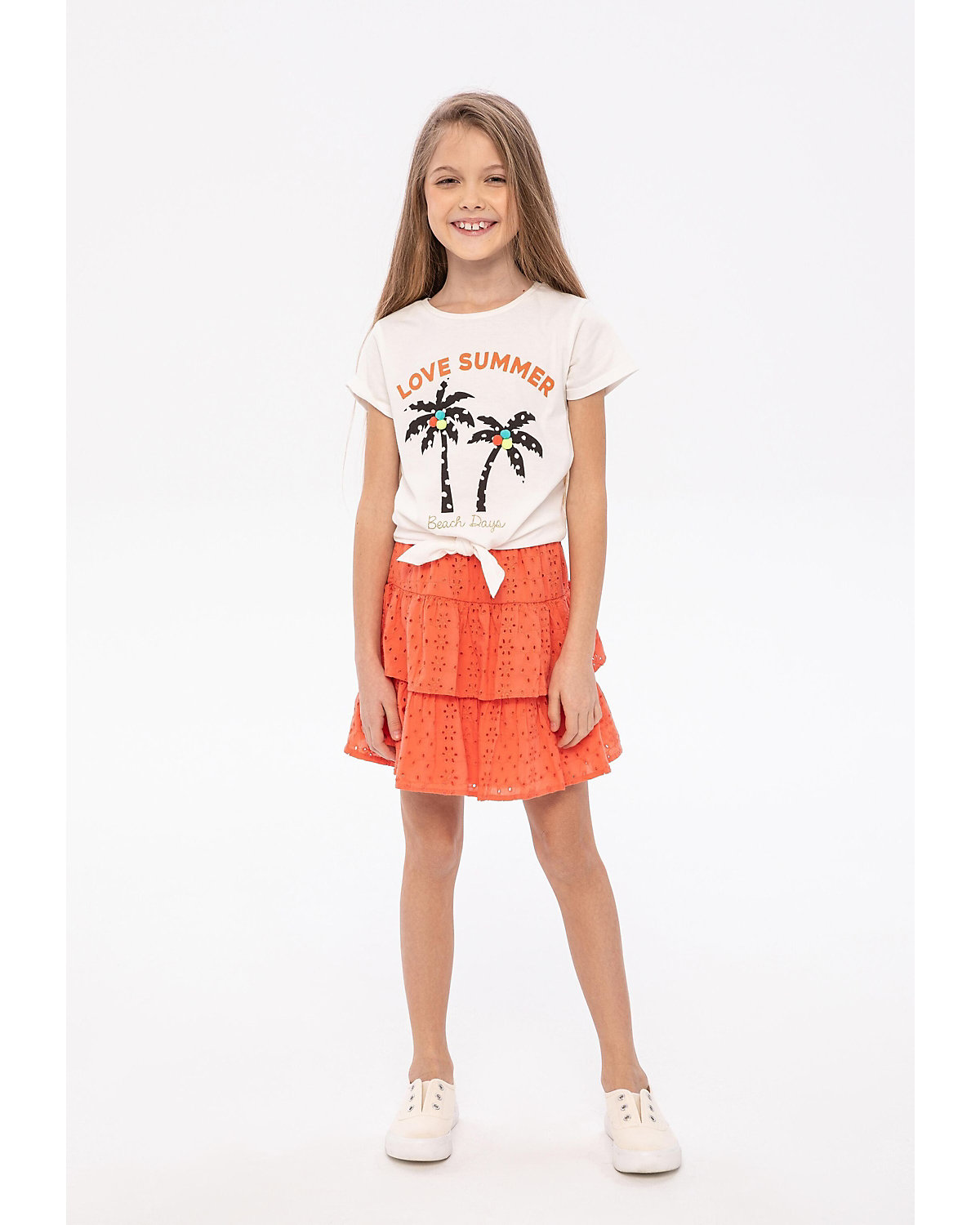 Rock mit Stickerei für Mädchen (12m-8y) für Mädchen