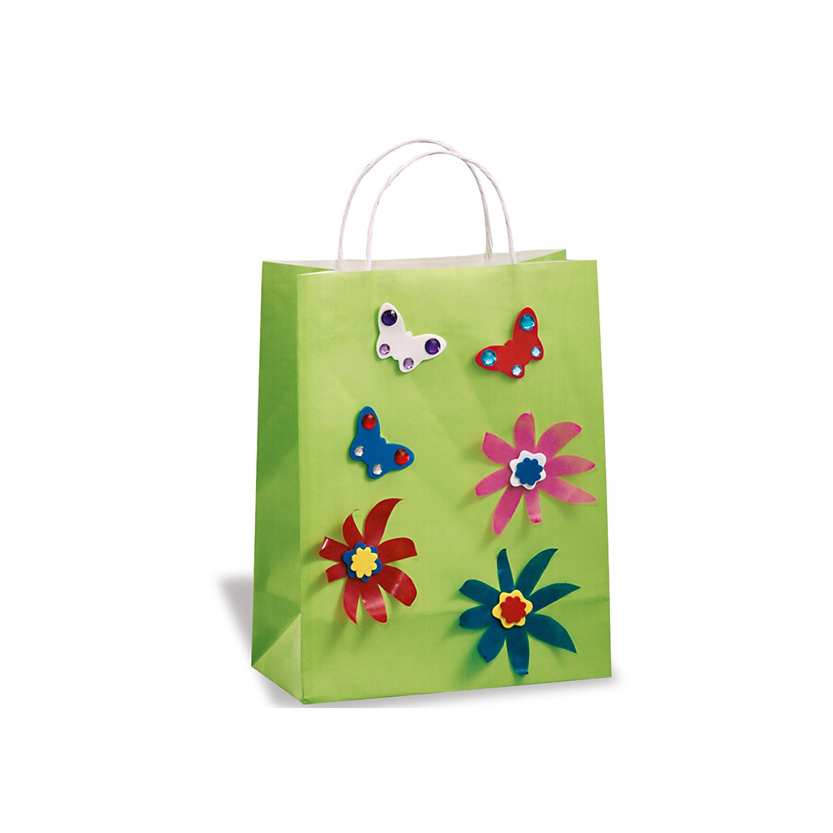 Papier-Geschenktüten 18 x 21 cm, 7 Stück farbig sortiert