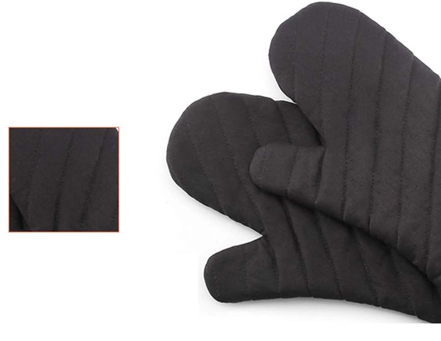 aikidio Topflappen Ofenhandschuh mit Hitzeschutz, Ofenhandschuh,Schwarz, 1 Paar, (1-tlg)
