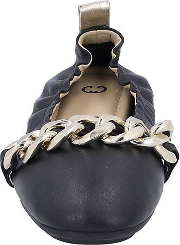 GERRY WEBER Ballerina Cecina 04, schwarz-gold