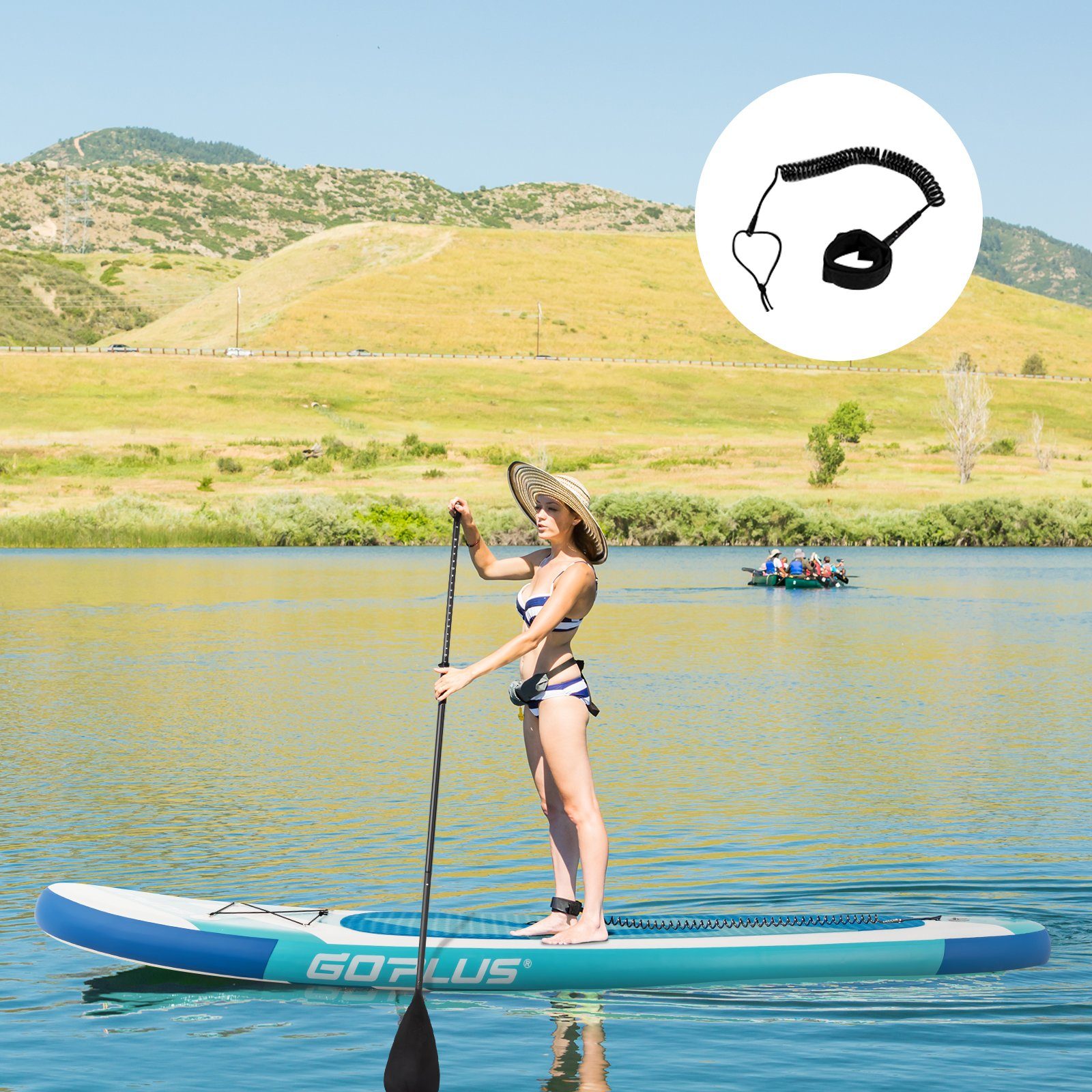 COSTWAY SUP-Board Stand Up Paddling Board, mit Paddel & Pumpe