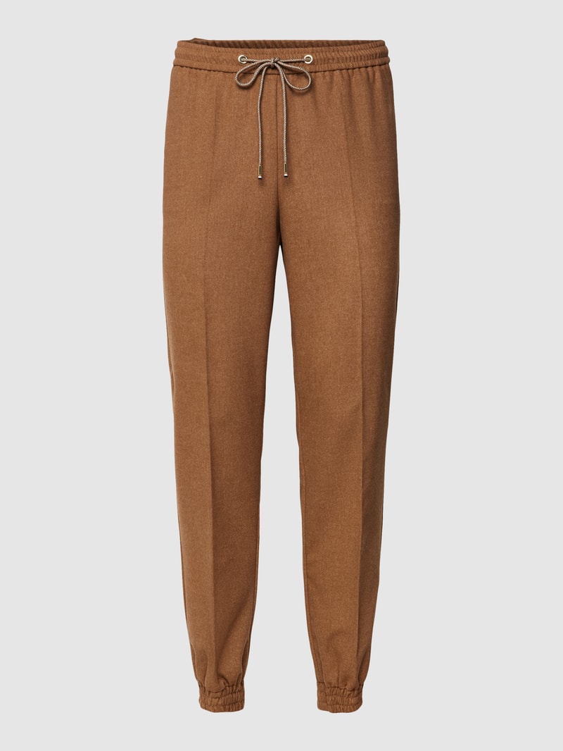 Hose mit seitlichen Eingrifftaschen Modell 'Talimala' in camel