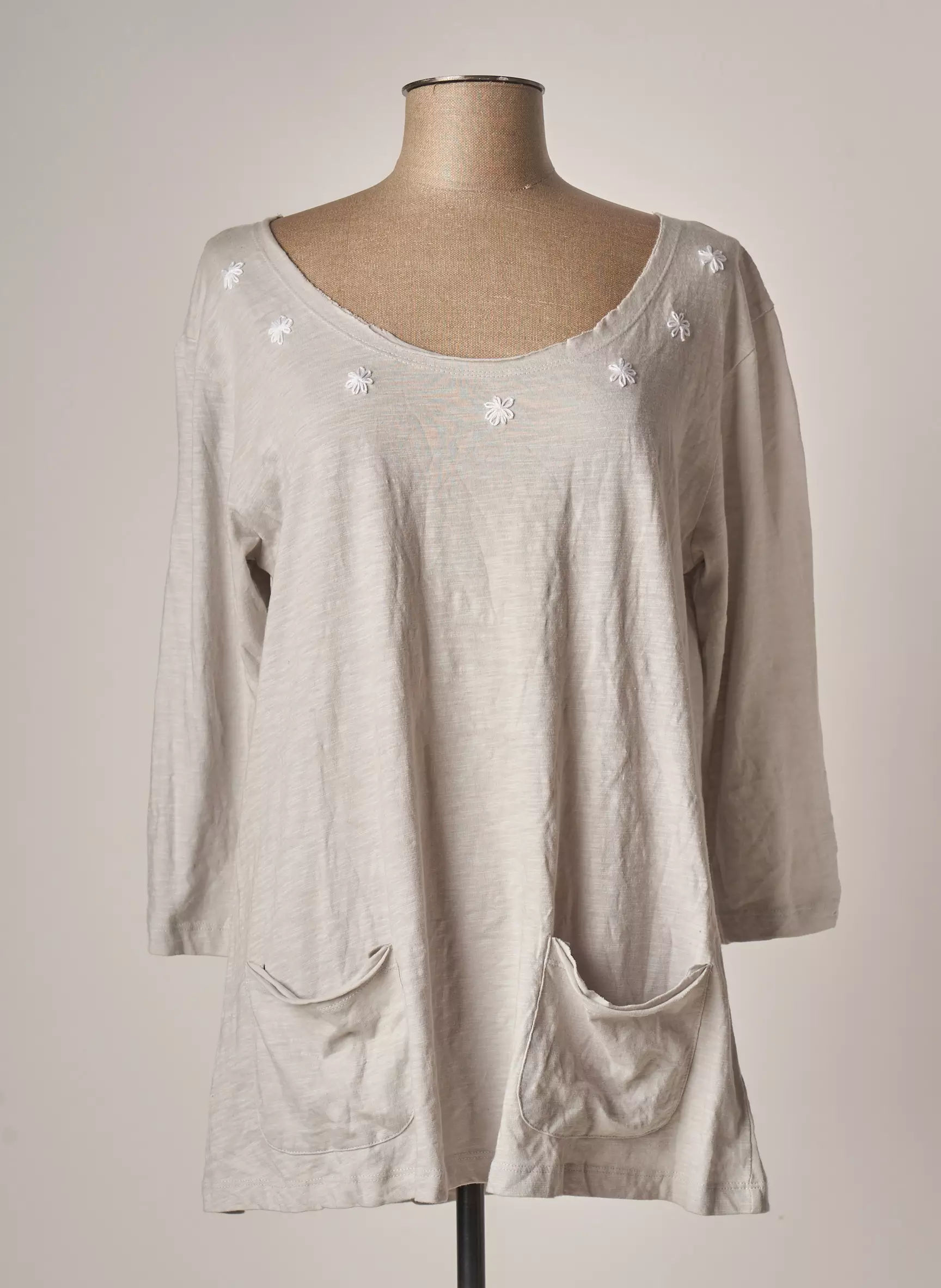 Goubi Tshirts Femme couleur gris