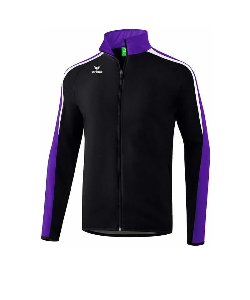 Erima Liga 2.0 Präsi-Jacke Kids Schwarz Lila Weiss