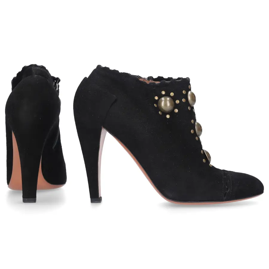 Azzedine Alaïa - Stiefeletten Chamois Veloursleder - schwarz