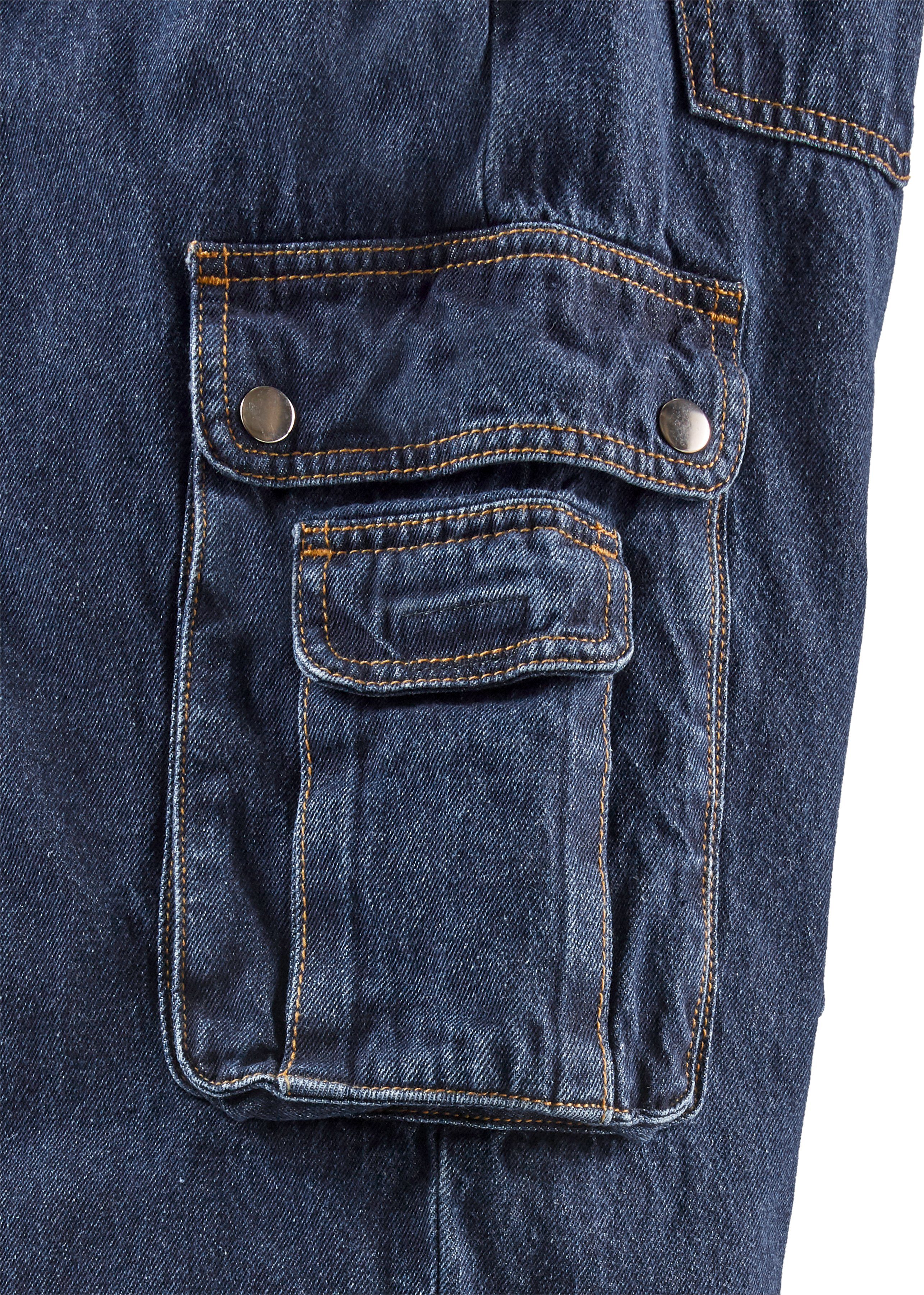 Northern Country Arbeitshose Jeans Worker (aus 100% Baumwolle, robuster Jeansstoff, comfort fit) mit dehnbarem Bund, mit 8 praktischen Taschen