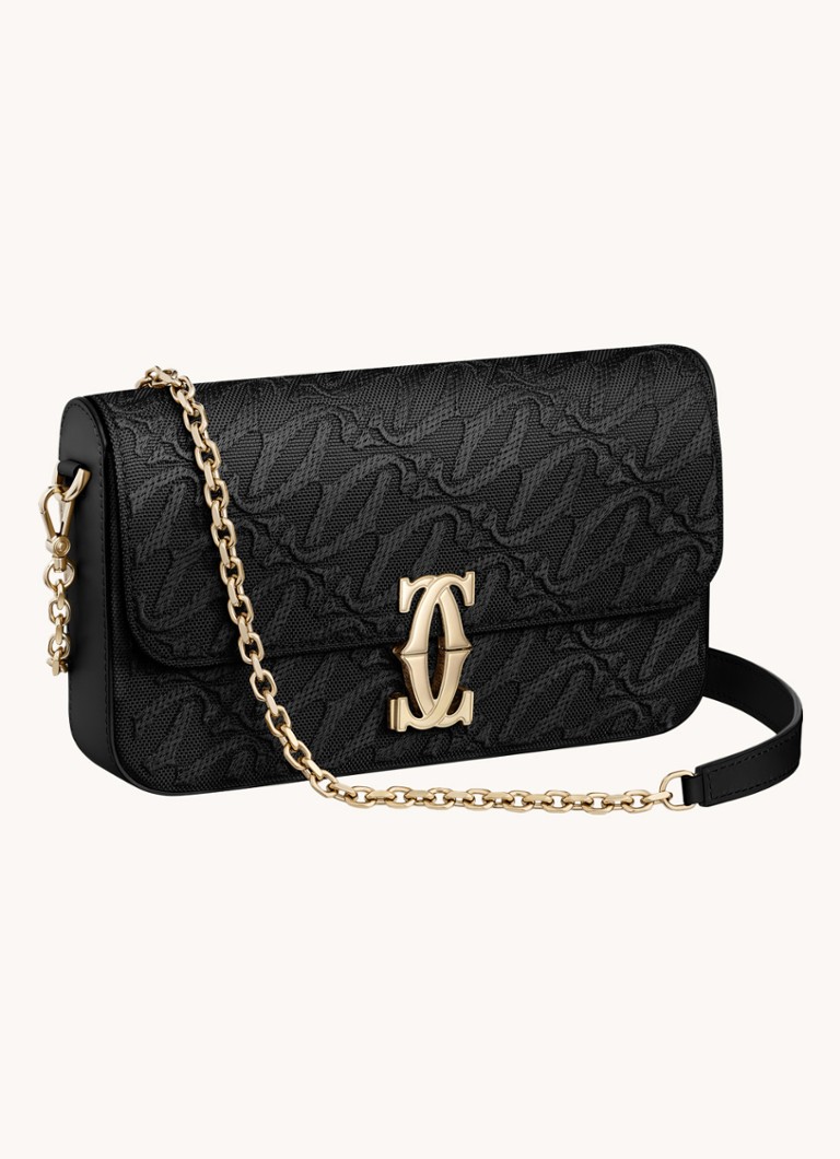 Cartier C de Cartier Mini calfskin shoulder bag CRL1002500