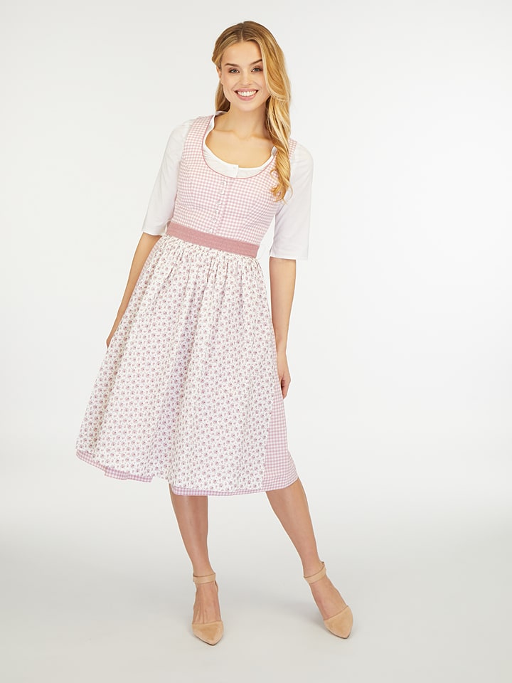 Berwin & Wolff Dirndl in Rosa/ Weiß günstig kaufen