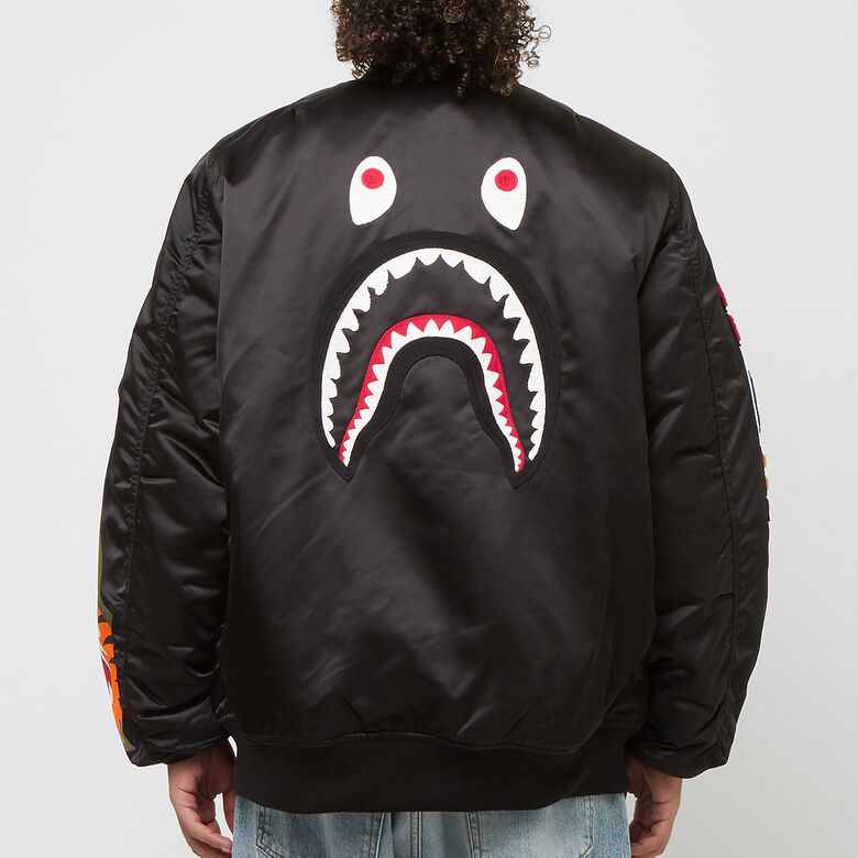 A Bathing Ape Shark MA-1 Black