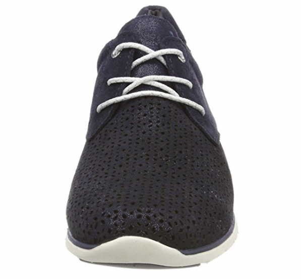 MARCO TOZZI Freizeit Schnürer blau navy metallic