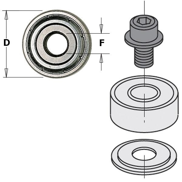 Rulment cu bile CMT 791.024.00 15x6x5