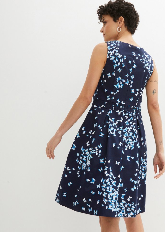 Kleid mit Schmetterlingsdruck