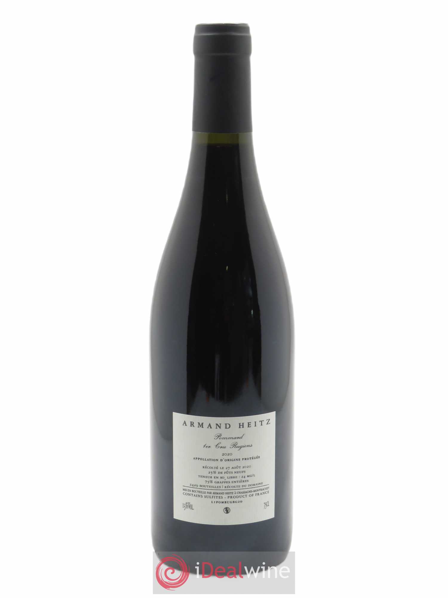 Pommard 1er Cru Les Rugiens Armand Heitz  2020 - Lot de 1 Bouteille