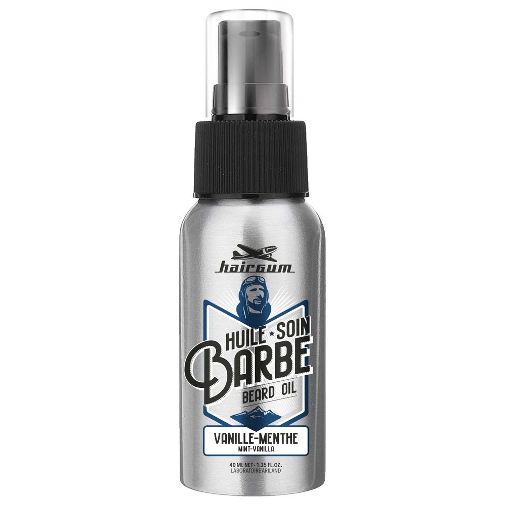 hairgum Huile Barbe Vanille/Menthe Huile à barbe