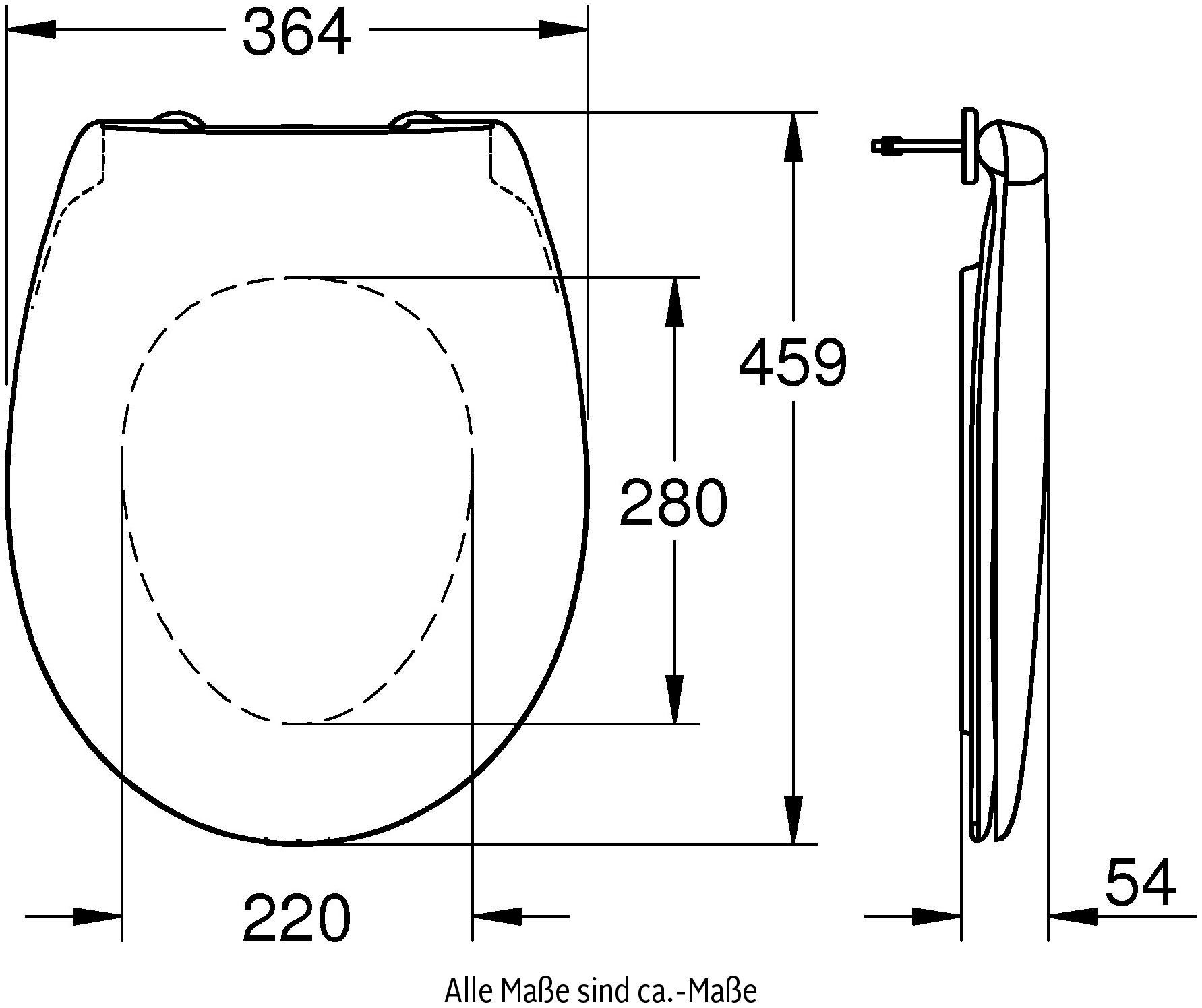 Grohe WC-Sitz Bau, mit SoftClose Funktion