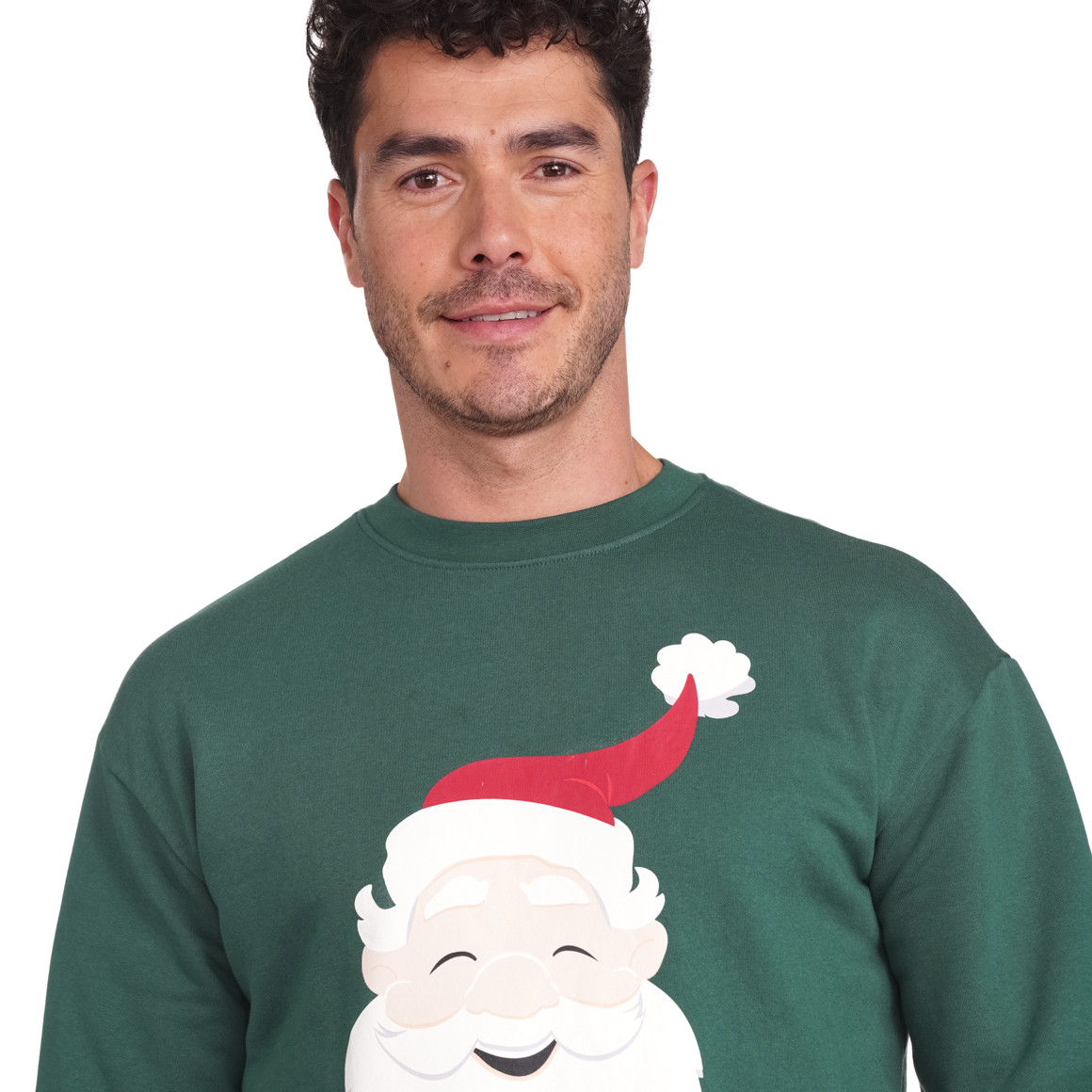 Herren Weihnachtssweatshirt dunkelgrün
