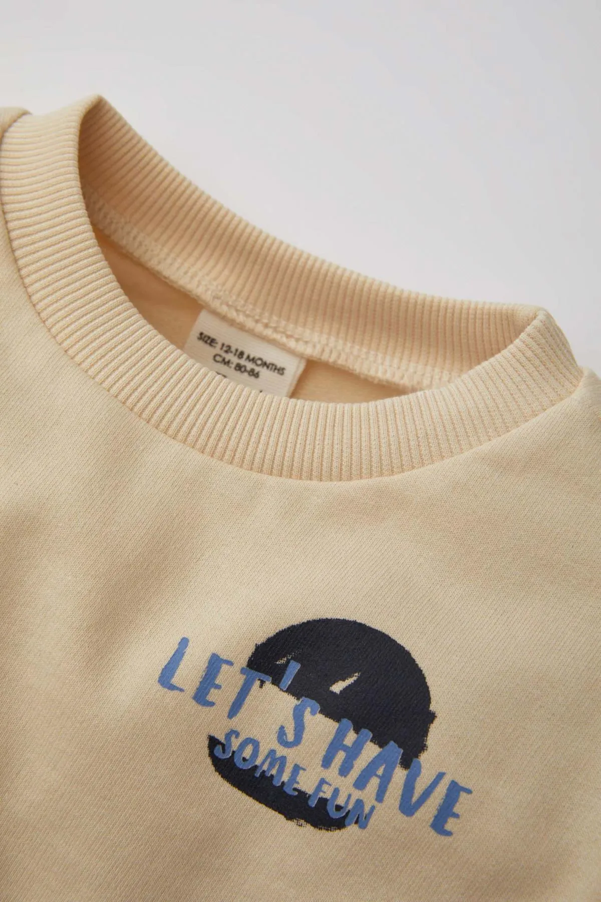 DeFacto  Sweatshirt-Hosen mit Slogan-Aufdruck für Babys im 2er-Set