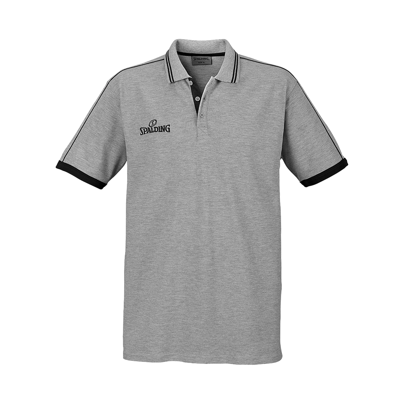 Spalding Poloshirt Grau Schwarz F05
