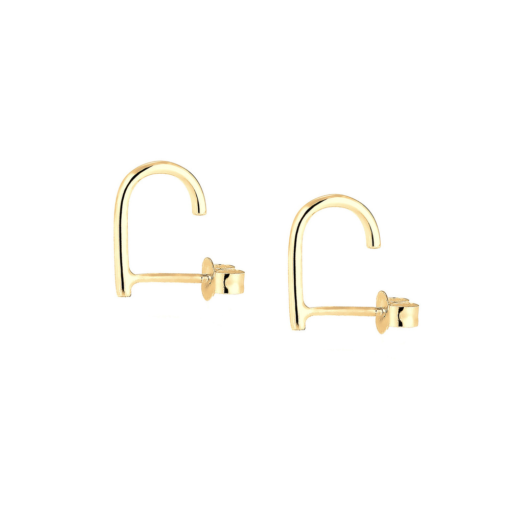 Elli Elli Boucles d'Oreilles Suspender Geo Minimal 925 Sterling Silber Boucles d'oreilles