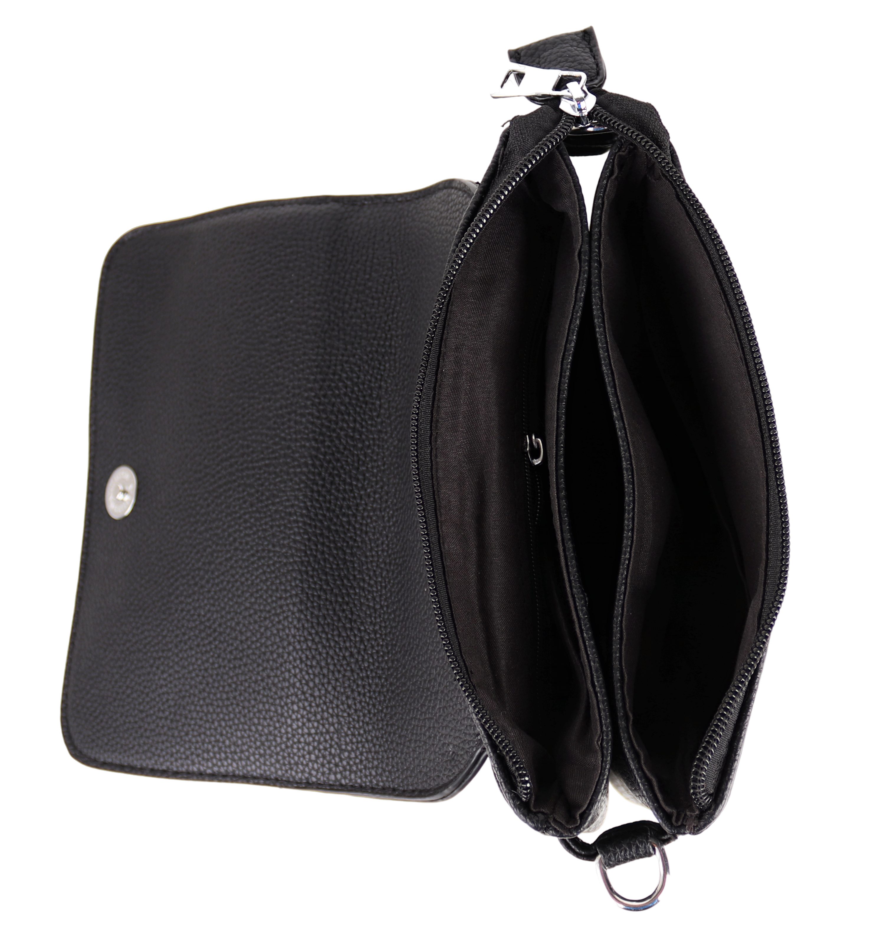 MIRROSI Umhängetasche Damen Crossbody Bag, Klein 20x22x3cm (gemusterten& verstellbaren Schulterriemen, 1 Tasche & 2 Gurte), Kleine Tasche, Schultertasche für jeden Anlass