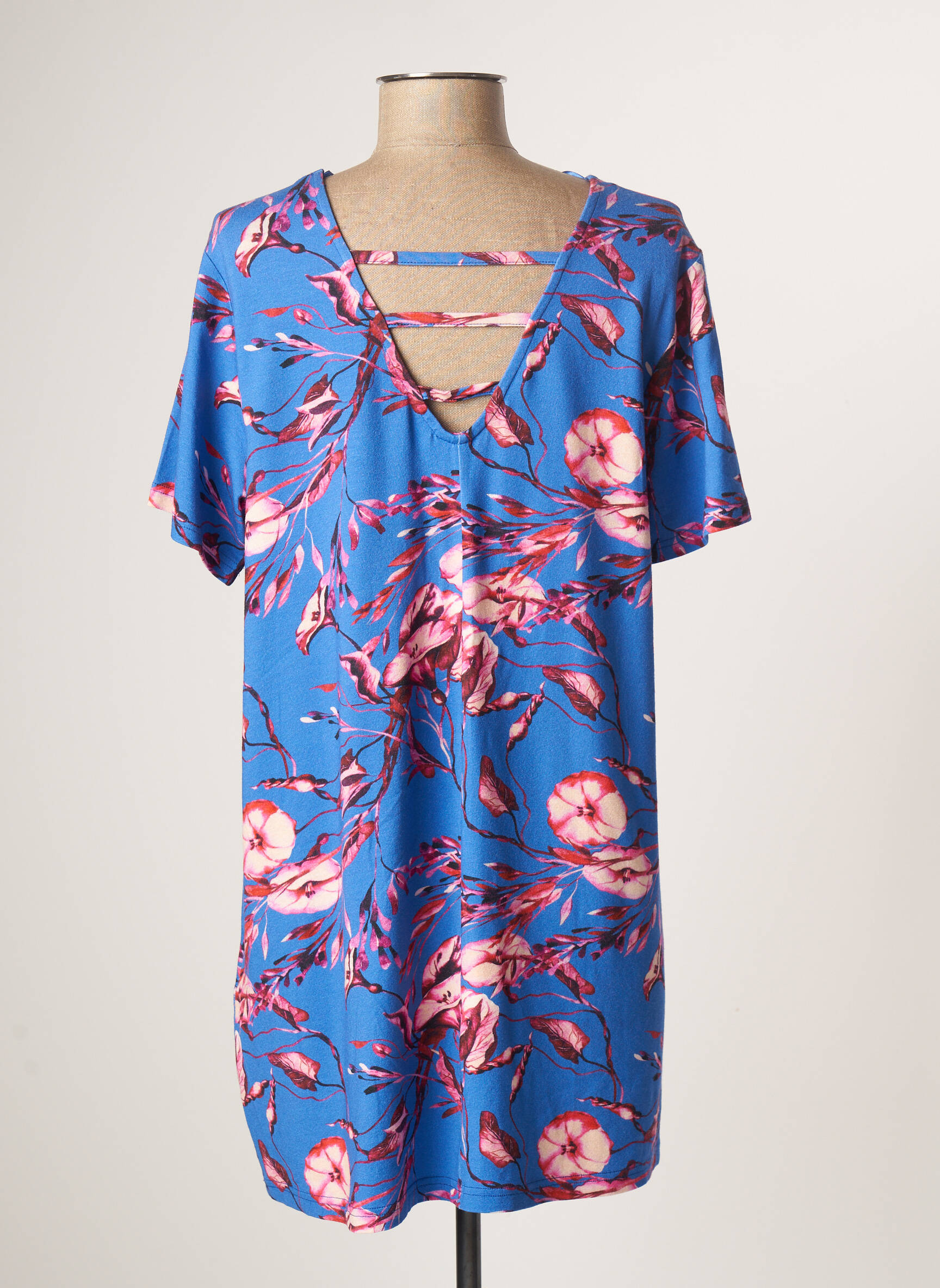 Ciso Tuniquemanchecourte Femme couleur bleu