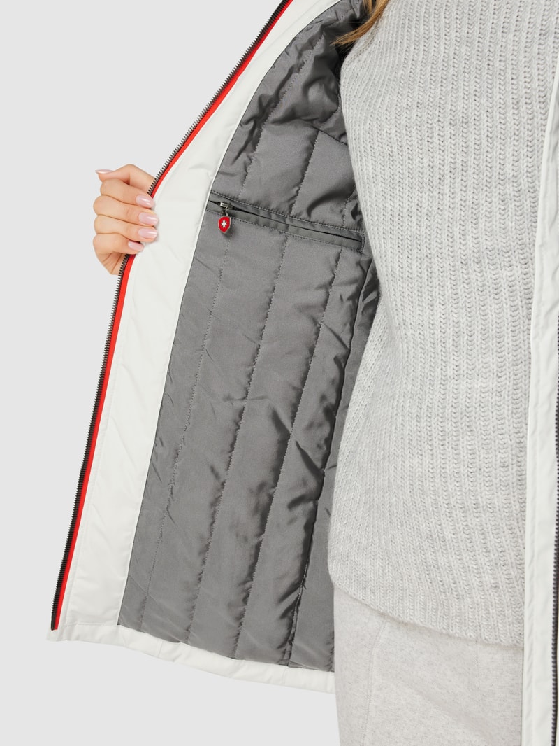 Jacke mit Label-Detail Modell 'STOCKHOLM' in weiß