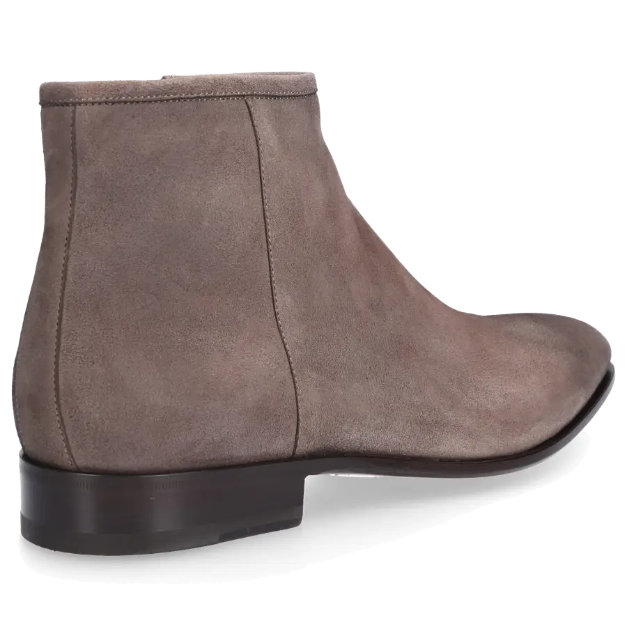 Santoni - Stiefel 16457 Veloursleder - grau