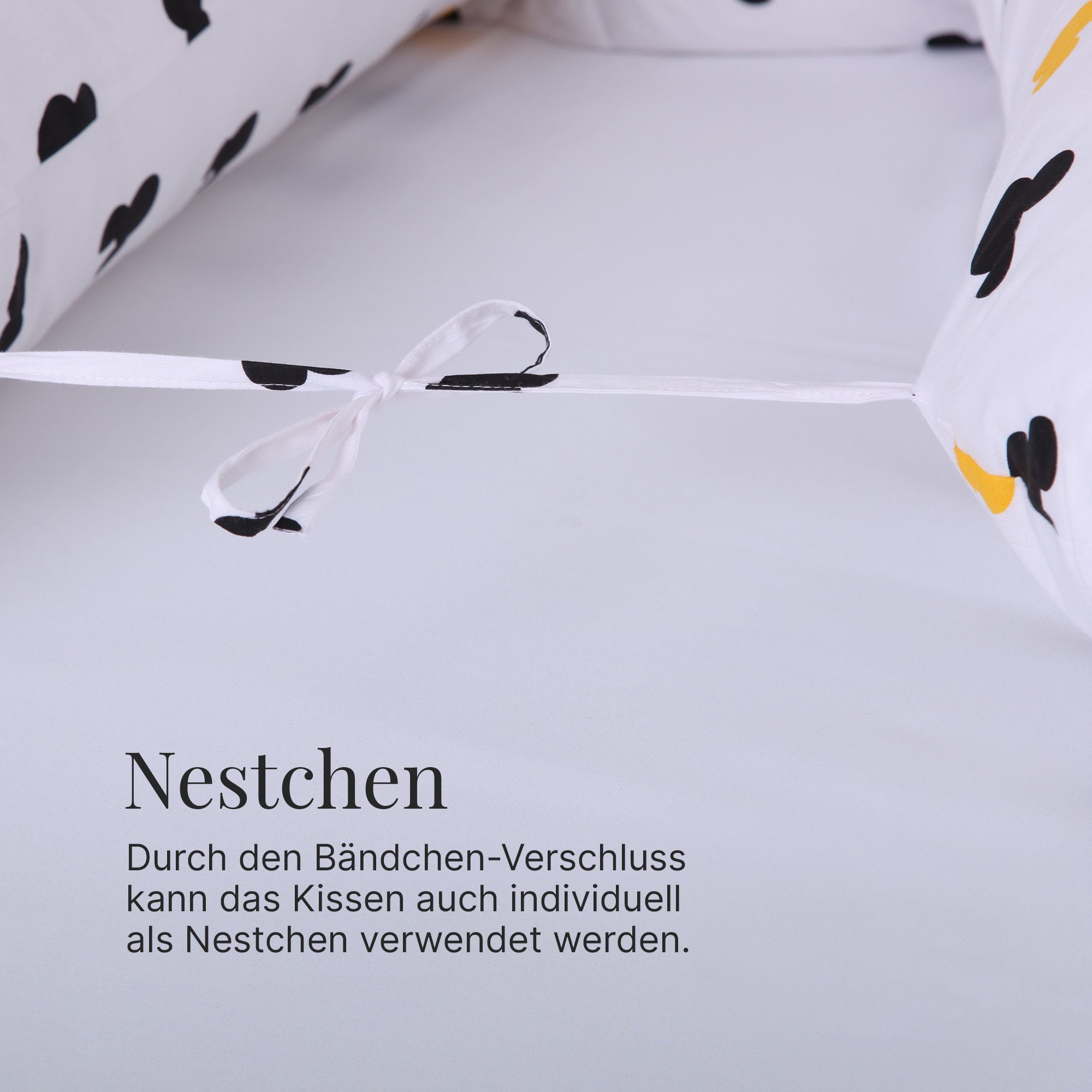 Bestlivings Stillkissen XXL - 190cm, 1-tlg., Schwangerschaftskissen - Seitenschläferkissen - Stillen Kissen