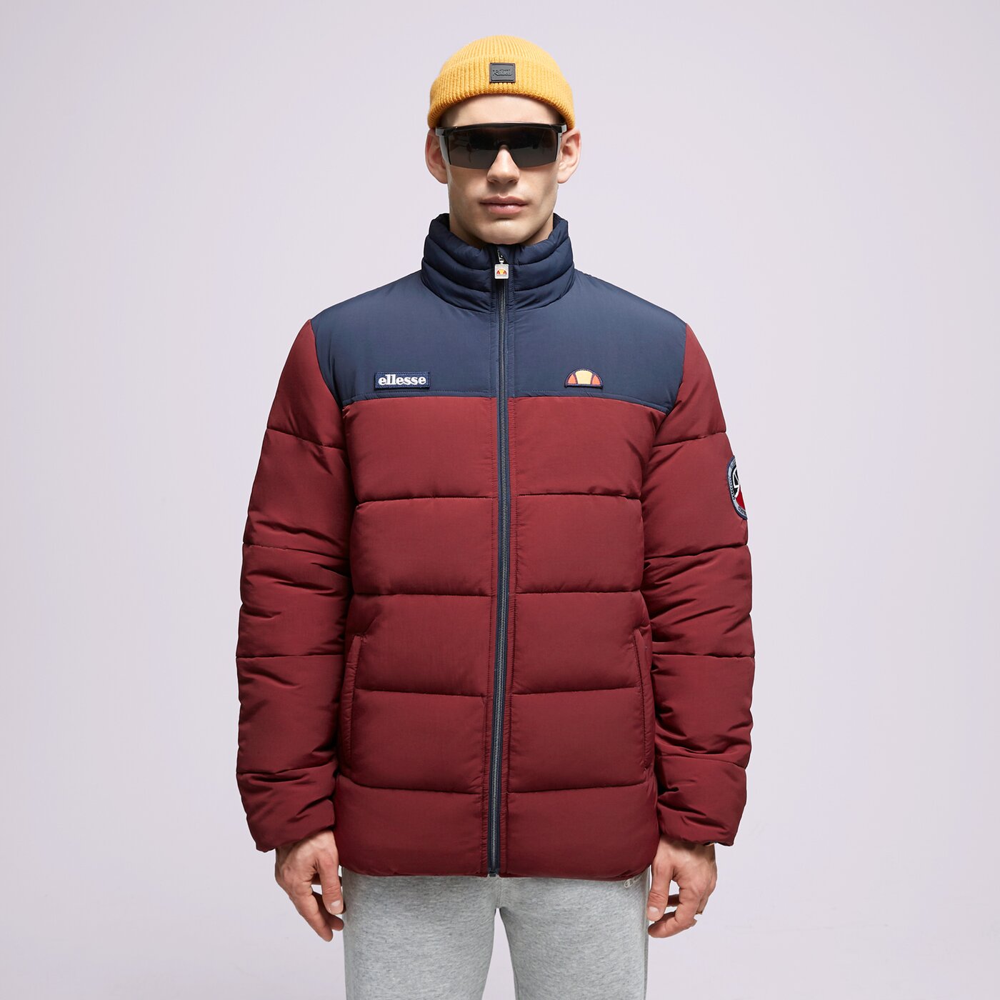 ELLESSE DAUNENJACKE NEBULA BRGND/NAVY PADDED JACKET Dunkelrot