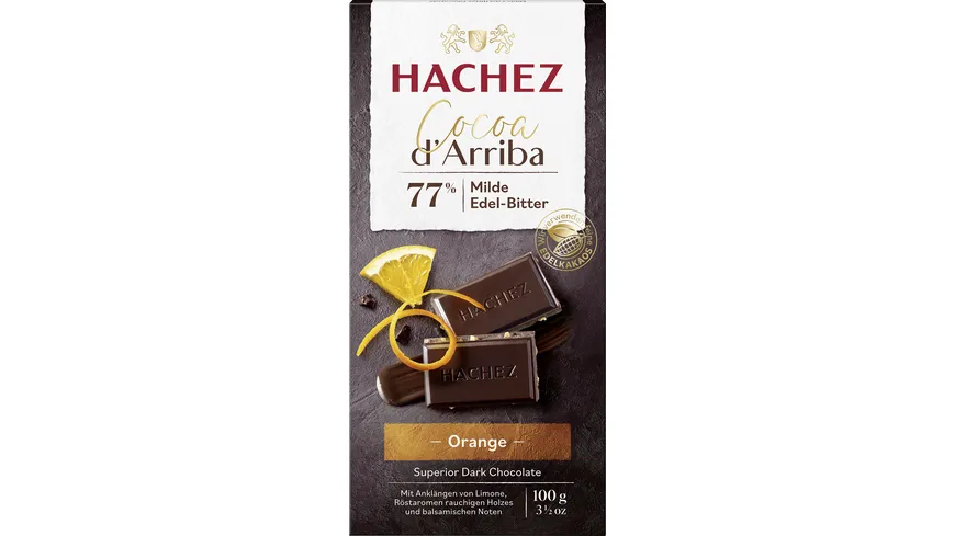 Hachez Cocoa d´Arriba Tafel Orange 100 g