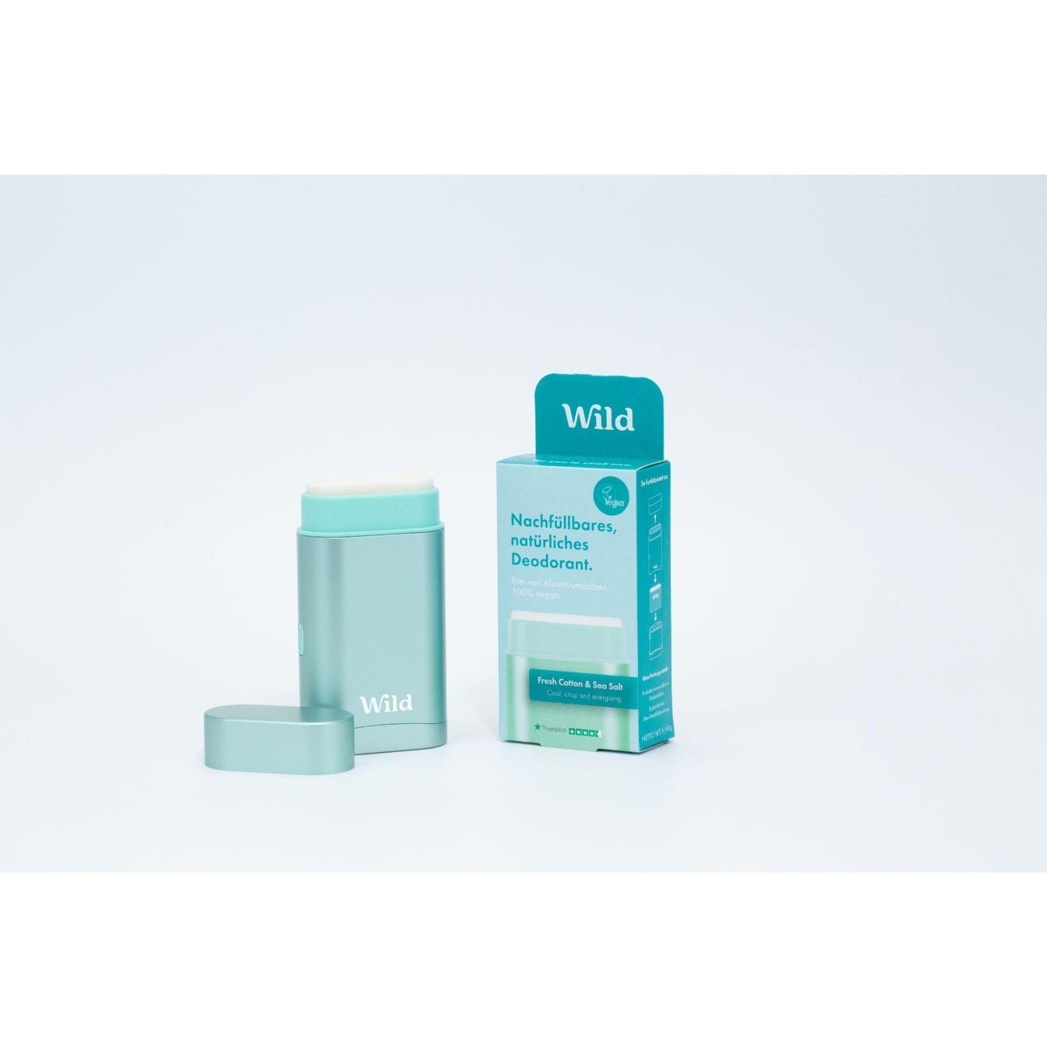 Deo Startpaket: Behälter Aqua & Fresh Cotton Refill Deo