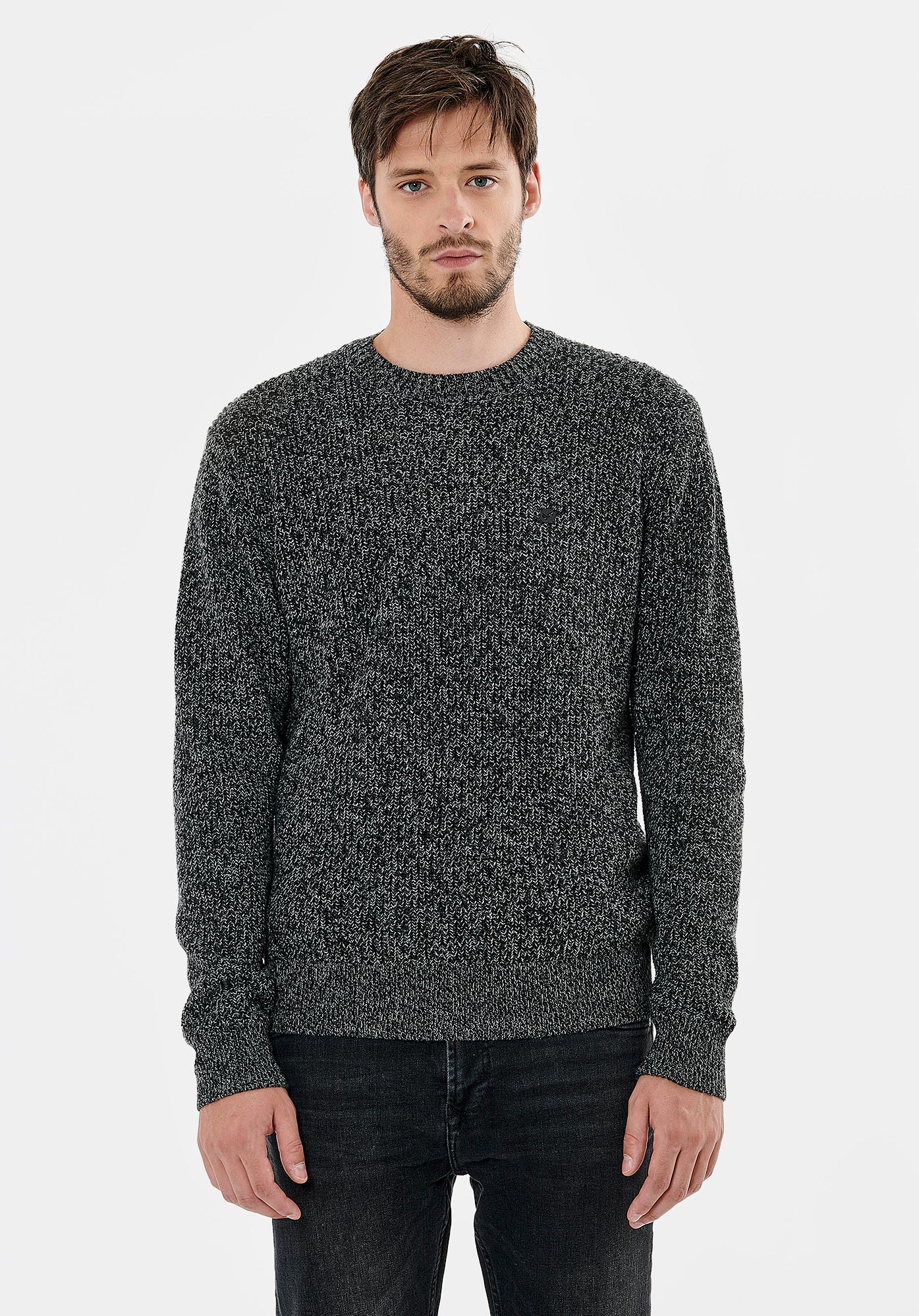 VOLKS  Pull gris homme